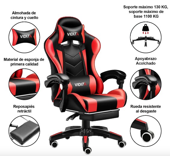 Silla Gamer Vidita GX2000